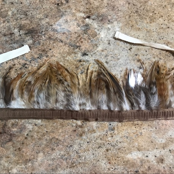 Oh Baby Crown Kids OS Brown Feathers Costume Play Time Dress Up Adjustable Tie - Picture 3 of 8